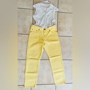 Vibrant Yellow Levi’s Jeans